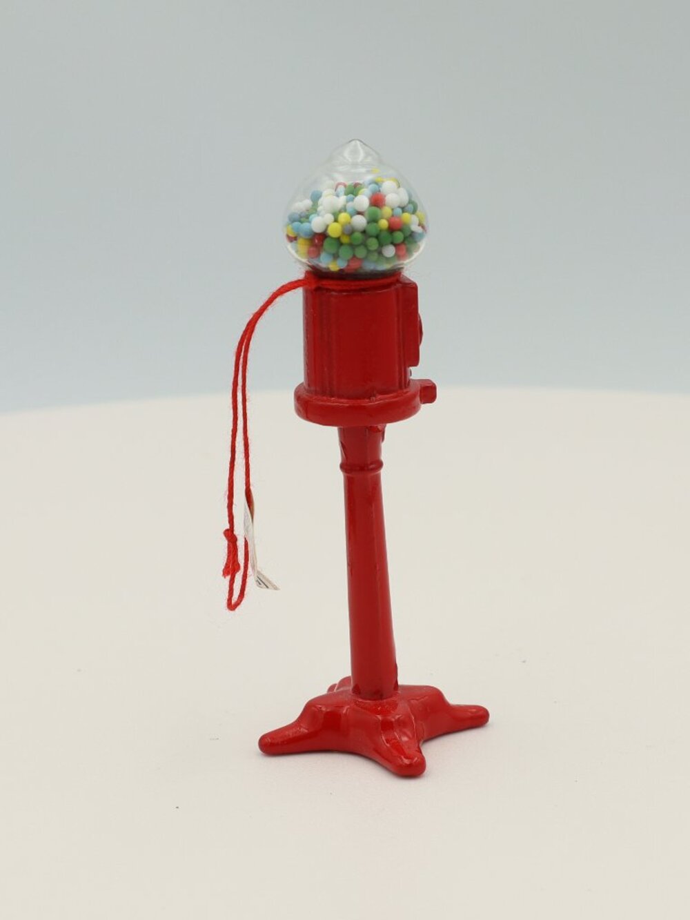 4 Inch Midwest Importers Red Gum Ball Machine Ornament Cast Iron